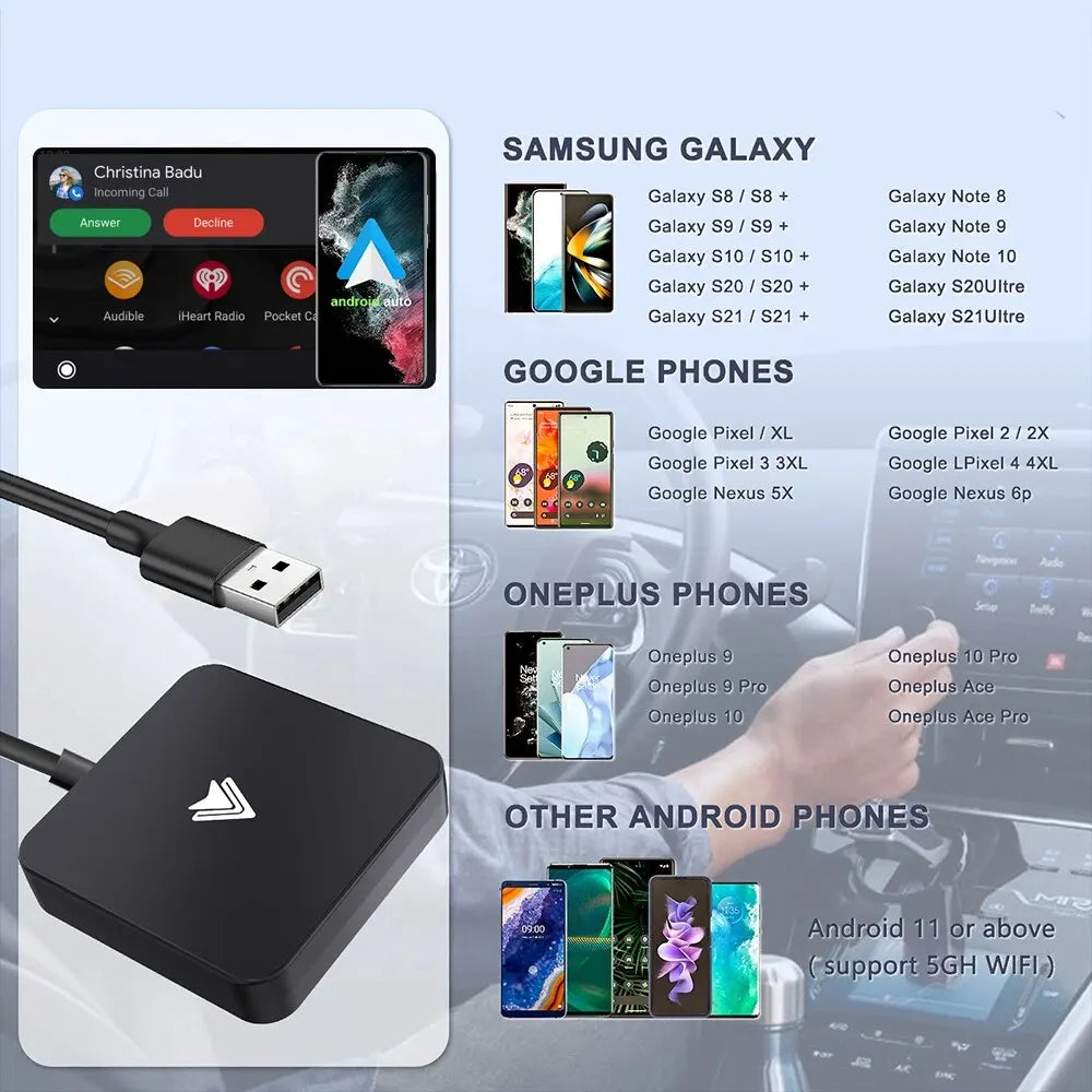 wireless car play and android auto for all cars